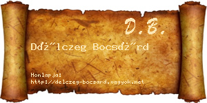 Délczeg Bocsárd névjegykártya